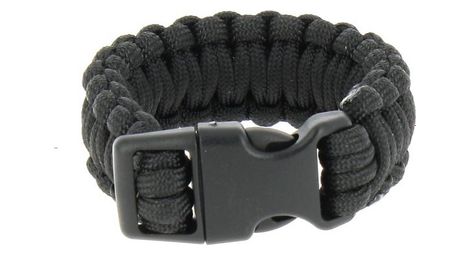 Bracelet paracorde 2 2cm noir miltec l
