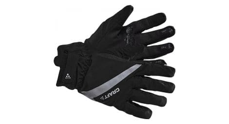 Guantes de carretera de invierno impermeables craft rain 2.0 negro unisex xs