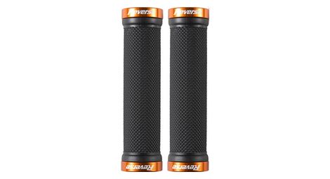 Paire de grips reverse classic 29 mm noir orange