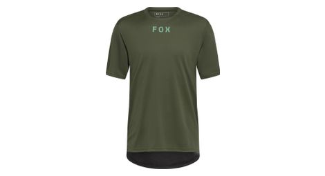 Maillot Manches Courtes Fox Ranger Wordmark Vert