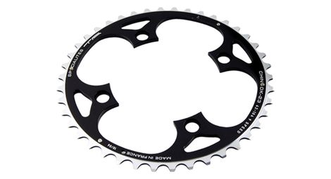 Plateau vtt triple diam 104 exter 42dts noir 4 branches 23mm chinook ta 9v