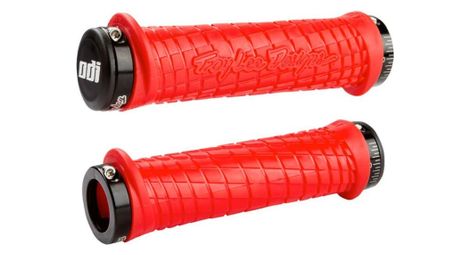 Paire de grips odi troy lee designs signature mtb rouge 130 mm
