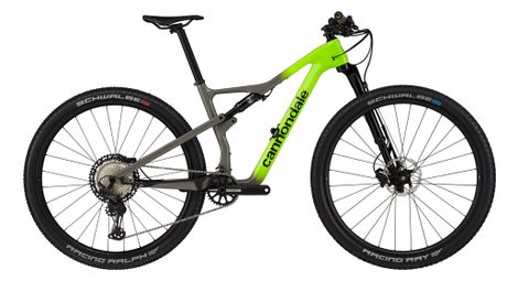 Bicicleta de montaña cannondale scalpel carbon 2 29'' shimano xt 12v verde / gris s / 154-165 cm