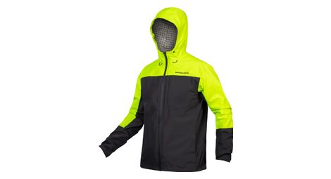 Veste impermeable endura hummvee 3 en 1 jaune fluo noir