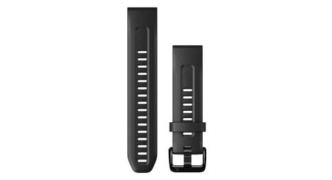 Garmin QuickFit 20 mm Silikonarmband Schwarz