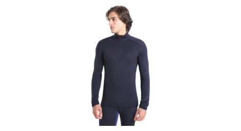 Baselayer Icebreaker 1/2 Zip Merino 260 Tech Bleu