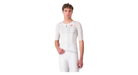 Maillot à manches courtes castelli aero race 8s homme blanc