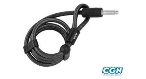 Antivol velo cable a boucles d10 x 115 pr antivol fer a cheval solid plus defender vic