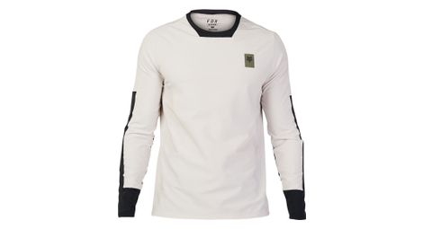 Maillot a manches longues fox defend thermal blanc