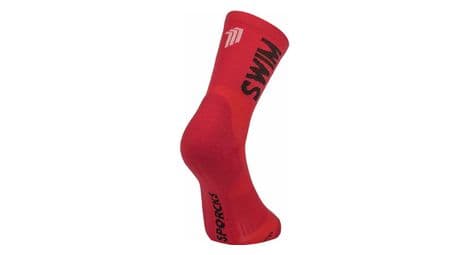 Sporks chaussettes swim bike run red 2