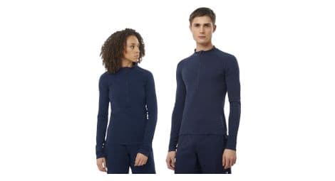 Salomon s/lab ultra seamless 1/2 zip top azul