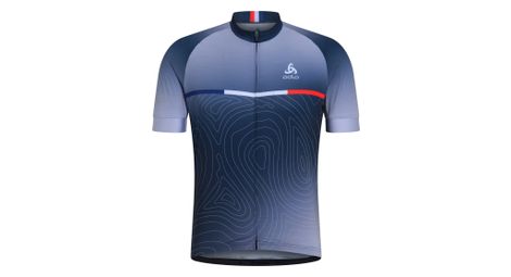 Maillot manches courtes odlo performance france - bleu