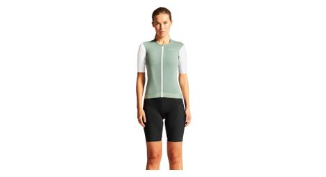Maillot vélo à manches courtes craft adv aero vert/blanc femme