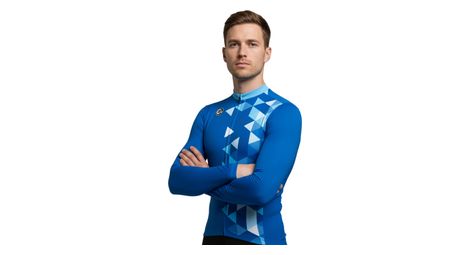 Maillot de cyclisme mi-saison manches longues alturo bleu