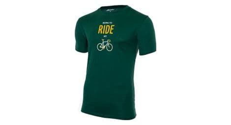 T shirt manches courtes rubb r ride vert