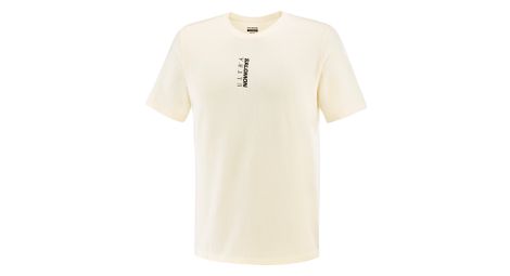 Camiseta de manga corta salomon ultra flag logo beige