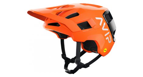 Casco poc kortal race mips all mountain naranja avip / negro 2021