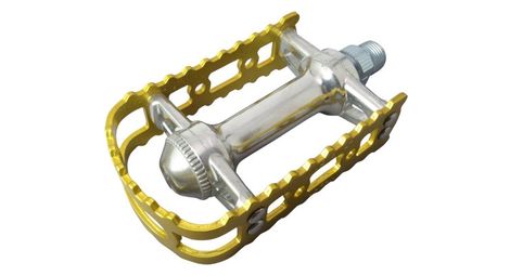 Pedales - Bm-7- Gold Alloy Body et Plate - 9/16 Inch Axle - Mks