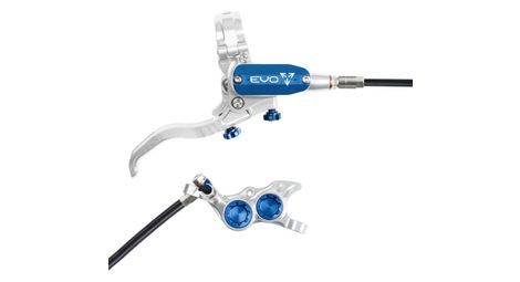 Frein arrière hope tech4 evo tr4 argent / bleu durite standard