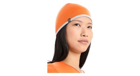 Icebreaker pocket orange/grey unisex beanie