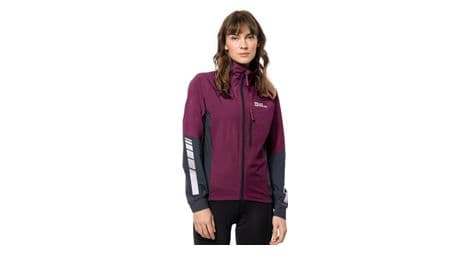 Veste impermeable femme jack wolfskin morobbia 2 5l violet