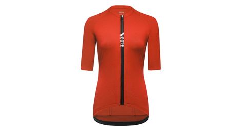 Maillot de manga corta gore wear torrent mujer rojo