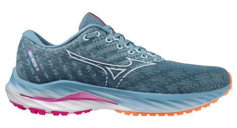 Chaussures de running femme mizuno wave inspire 19 bleu rose