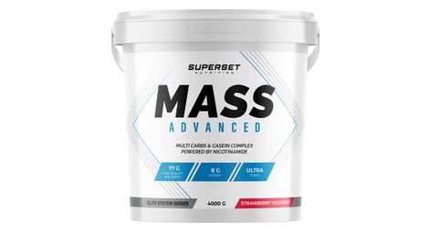 Mass Advanced (4kg) - Superset Nutrition - Fraise Yogourt - Gainers