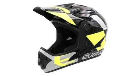 Casque evolve storm glossy noir / jaune