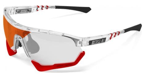 Scicon sports aerotech regular photochromic lunettes de soleil de performance sportive (miroir rouge photochromique scnxt/briller)