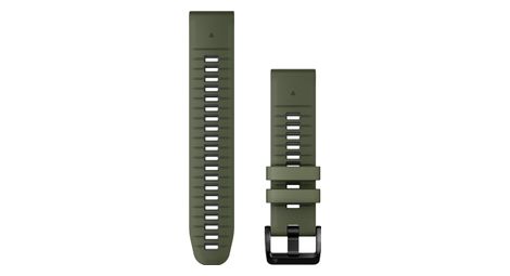 garmin quickfit 22 mm silicone wristband moss green graphite grey