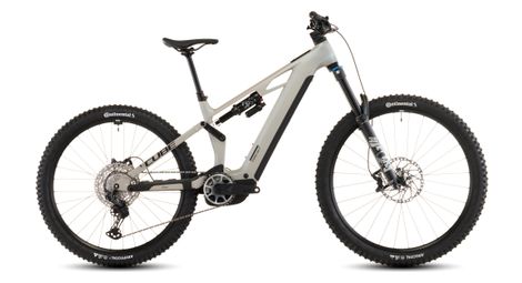 VTT Électrique Tout-Suspendu Cube Stereo Hybrid One77 HPC SLX 800 12V 800 Wh Bosch 120 Nm 29''/27.5'' Beige Glint Sand 2026 T.M 166/180cm - Vélo d'Exposition