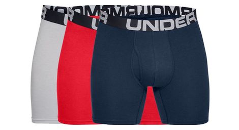 Under armour charged cotton 6 boxerjock 3-pack 1327426-600 homme caleçon boxeur rouge