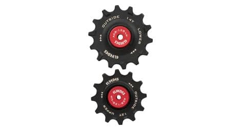 Paire de galets elvedes pour sram eagle xx1/x01 axs 12v ceramic hybrid