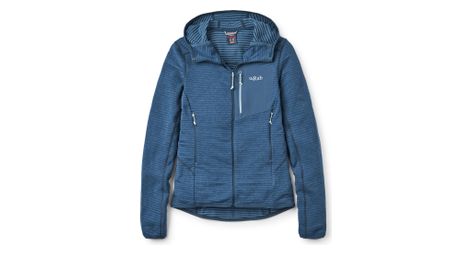 Polaire rab ascendor light hoody bleu femme