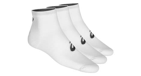 Paquete de 3 pares de calcetines de media pantorrilla asics blancos 39-42