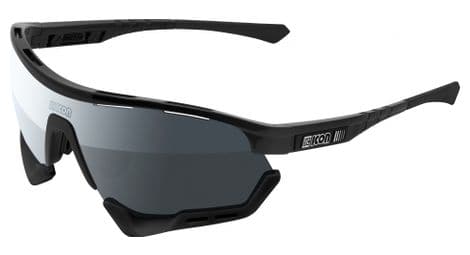 Scicon sports aerotech scn pp lunettes de soleil de performance sportive (scnpp multimiror silver/luminosité noire)