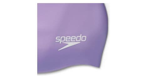 Speedo moulded silicone swim cap paars