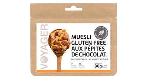 Repas Lyophilisé Voyager Muesli Gluten Free aux Pépites de Chocolat 80g