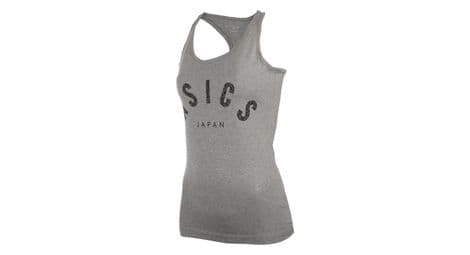 Débardeur gris femme asics training logo