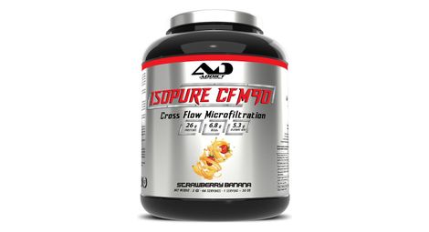 Isopure cfm 90 (2kg) - addict sport nutrition - fraise banane -  whey isolate