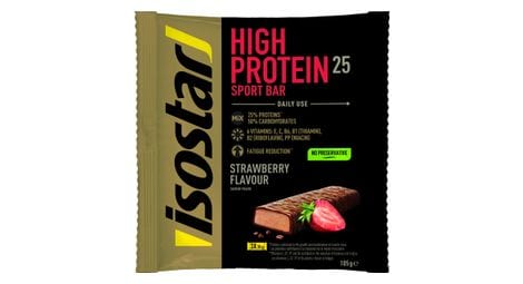 Barres proteinees isostar high protein 25 fraise 3x35gr
