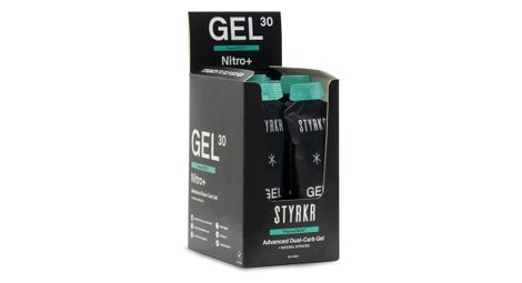 Styrkr gel30 nitro dual-carb gel énergetique box of 12