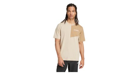 Camiseta de manga corta adidas terrex multi khaki para hombre