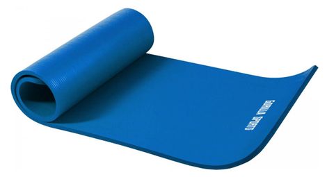 Tapis en mousse petit 190x60x1 5cm yoga pilates sport a domicile couleur bleu roi