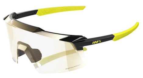 100% aerocraft gloss black / gold mirror photochromic lenzen