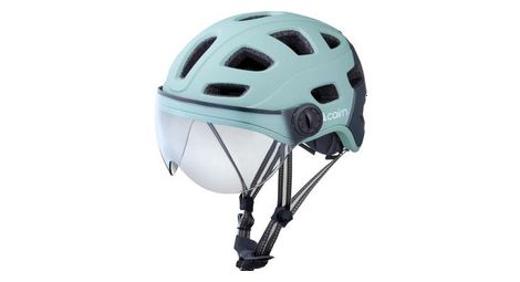 Helm cairn quartz vizier transparant led usb turquoise