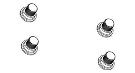 Kit de tornillos de plato sram force d1 alu negro (4 unidades)
