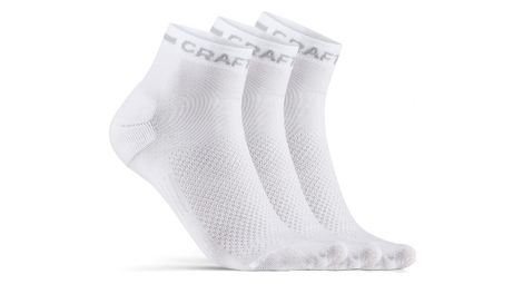 Chaussettes x3 craft core dry blanc unisex 