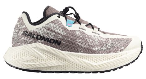Zapatillas de running Salomon Aero Glide 4 GRVL Blanco/Marrón Mujer